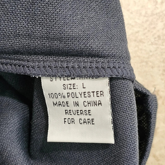 Vintage Tactics International Male Montreal Striped Shirt Large Blue 90s Club - Picture 4 of 6